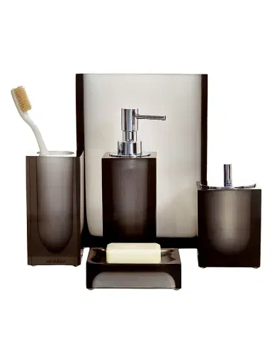 Jonathan Adler Hollywood Acrylic Wastebasket - Smoke | Thumbnail 3 Jonathan Adler Hollywood Acrylic Wastebasket - Smoke | Thumbnail 3