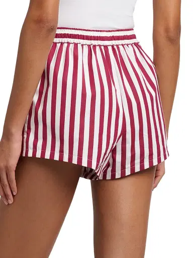 Dolce & Gabbana Women's Rigato Stripe Cotton-Silk Drawstring Shorts - Rigato - Size 12 | Thumbnail 5 Dolce & Gabbana Women's Rigato Stripe Cotton-Silk Drawstring Shorts - Rigato - Size 12 | Thumbnail 5