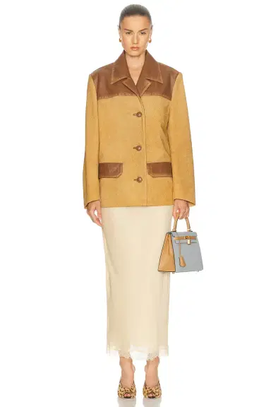 Miu Miu Scamosciato Jacket | Thumbnail 4 Miu Miu Scamosciato Jacket | Thumbnail 4