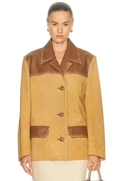 Miu Miu Scamosciato Jacket | Thumbnail 1 Miu Miu Scamosciato Jacket | Thumbnail 1