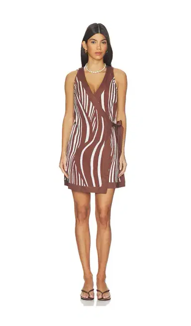 Seafolly Coastline Mini Wrap Dress | Thumbnail 1 Seafolly Coastline Mini Wrap Dress | Thumbnail 1