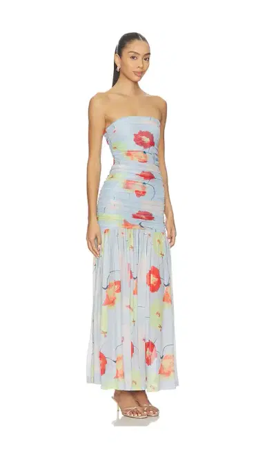 Bardot Solana Printed Mesh Maxi Dress | Thumbnail 2 Bardot Solana Printed Mesh Maxi Dress | Thumbnail 2