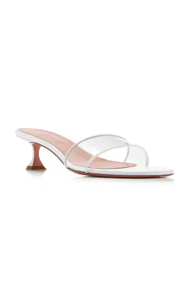 Amina Muaddi Andreea PVC Sandals | Thumbnail 4 Amina Muaddi Andreea PVC Sandals | Thumbnail 4