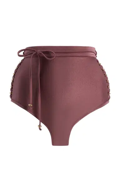 Zimmermann Aster Beaded High-Rise Bikini Bottom | Thumbnail 1 Zimmermann Aster Beaded High-Rise Bikini Bottom | Thumbnail 1