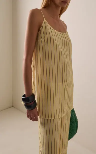 STAUD Irena Striped Silk Mini Dress | Thumbnail 2 STAUD Irena Striped Silk Mini Dress | Thumbnail 2