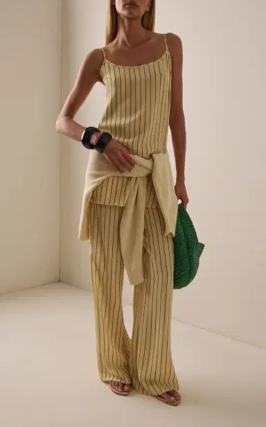 STAUD Irena Striped Silk Mini Dress | Thumbnail 3 STAUD Irena Striped Silk Mini Dress | Thumbnail 3