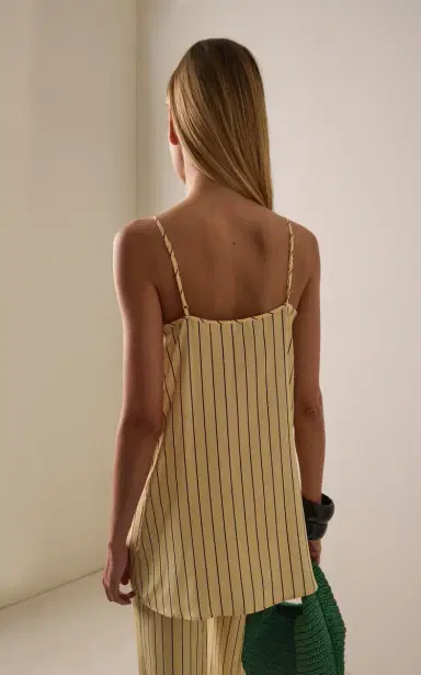 STAUD Irena Striped Silk Mini Dress | Thumbnail 4 STAUD Irena Striped Silk Mini Dress | Thumbnail 4