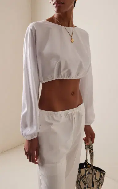 LESET Yoko Cotton Blouson Top | Thumbnail 2 LESET Yoko Cotton Blouson Top | Thumbnail 2