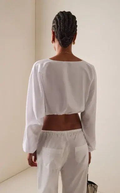 LESET Yoko Cotton Blouson Top | Thumbnail 4 LESET Yoko Cotton Blouson Top | Thumbnail 4