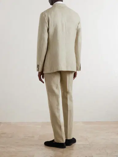 Slowear Slim-Fit Linen Suit Jacket - Men | Thumbnail 4 Slowear Slim-Fit Linen Suit Jacket - Men | Thumbnail 4