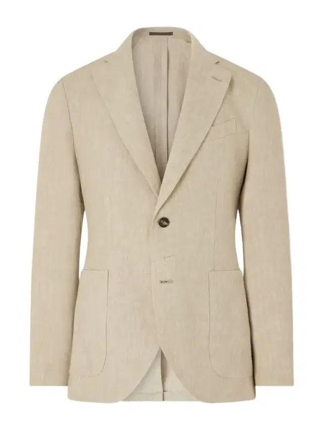 Slim-Fit Linen Suit Jacket - Men Slim-Fit Linen Suit Jacket - Men