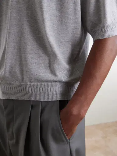 John Smedley Bill Nighy Merino Wool Polo Shirt - Men | Thumbnail 5 John Smedley Bill Nighy Merino Wool Polo Shirt - Men | Thumbnail 5