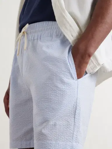 Portuguese Flannel Atlantico Straight-Leg Cotton-Seersucker Shorts - Men | Thumbnail 5 Portuguese Flannel Atlantico Straight-Leg Cotton-Seersucker Shorts - Men | Thumbnail 5