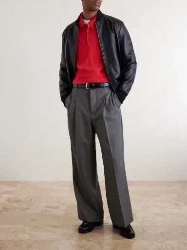John Smedley Bill Nighy Cashmere and Silk-Blend Polo T-Shirt - Men | Thumbnail 2 John Smedley Bill Nighy Cashmere and Silk-Blend Polo T-Shirt - Men | Thumbnail 2