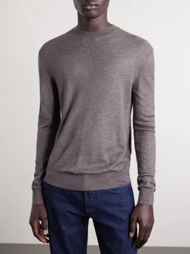 Loro Piana Cashmere and Silk-Blend Sweater - Men | Thumbnail 3 Loro Piana Cashmere and Silk-Blend Sweater - Men | Thumbnail 3
