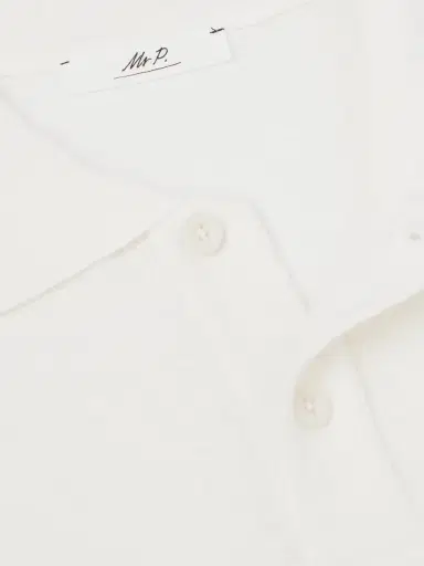 MR P. Organic Cotton and Linen-Blend Piqué Polo Shirt - Men | Thumbnail 6 MR P. Organic Cotton and Linen-Blend Piqué Polo Shirt - Men | Thumbnail 6