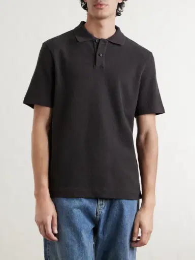MR P. Organic Cotton and Linen-Blend Piqué Polo Shirt - Men | Thumbnail 3 MR P. Organic Cotton and Linen-Blend Piqué Polo Shirt - Men | Thumbnail 3