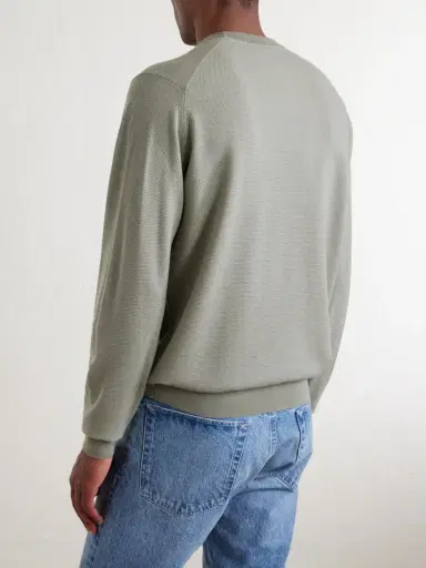 John Smedley Honeycomb-Knit Merino Wool Sweater - Men | Thumbnail 4 John Smedley Honeycomb-Knit Merino Wool Sweater - Men | Thumbnail 4