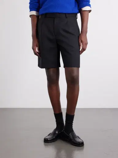 MR P. Wide-Leg Pleated Wool Shorts - Men | Thumbnail 3 MR P. Wide-Leg Pleated Wool Shorts - Men | Thumbnail 3