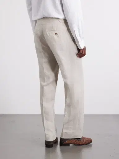 MR P. Straight-Leg Pleated Linen Trousers - Men | Thumbnail 4 MR P. Straight-Leg Pleated Linen Trousers - Men | Thumbnail 4