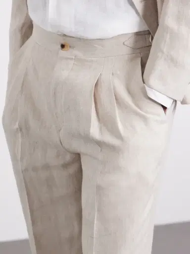 MR P. Straight-Leg Pleated Linen Trousers - Men | Thumbnail 5 MR P. Straight-Leg Pleated Linen Trousers - Men | Thumbnail 5