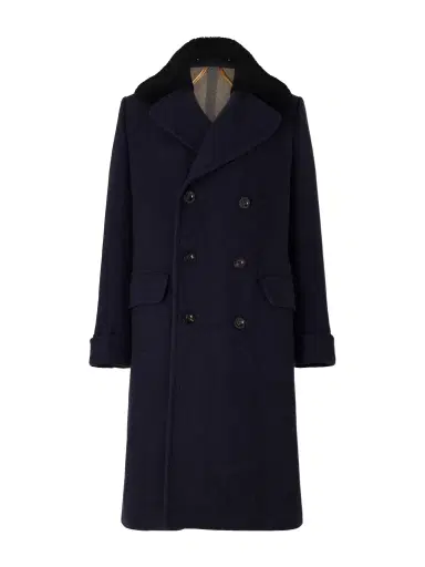 Private White V.C. The Admiral's Great Shearling-Trimmed Merino Wool and Cashmere-Blend Coat - Men | Thumbnail 1 Private White V.C. The Admiral's Great Shearling-Trimmed Merino Wool and Cashmere-Blend Coat - Men | Thumbnail 1