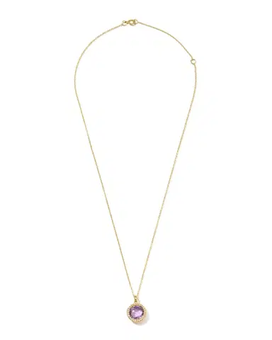 Ippolita Small Pendant Necklace in 18K Gold with Diamonds | Thumbnail 2 Ippolita Small Pendant Necklace in 18K Gold with Diamonds | Thumbnail 2
