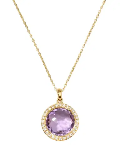 Ippolita Small Pendant Necklace in 18K Gold with Diamonds | Thumbnail 1 Ippolita Small Pendant Necklace in 18K Gold with Diamonds | Thumbnail 1