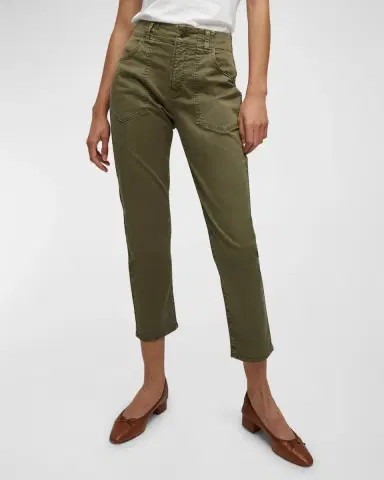 Veronica Beard Arya Straight-Leg Cropped Pants | Thumbnail 2 Veronica Beard Arya Straight-Leg Cropped Pants | Thumbnail 2