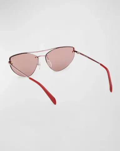 Pucci Semi-Rimmed Metal & Acetate Cat-Eye Sunglasses | Thumbnail 4 Pucci Semi-Rimmed Metal & Acetate Cat-Eye Sunglasses | Thumbnail 4