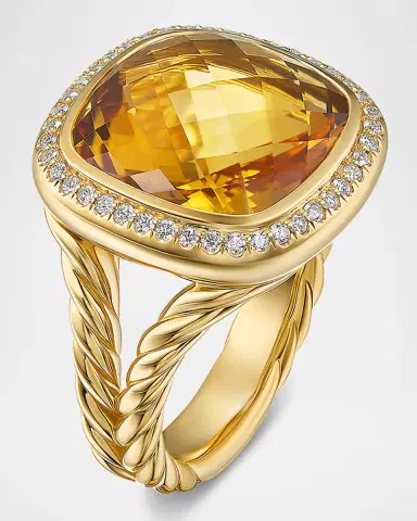 David Yurman Albion Ring with Gemstones and Diamonds in 18K Gold | Thumbnail 4 David Yurman Albion Ring with Gemstones and Diamonds in 18K Gold | Thumbnail 4