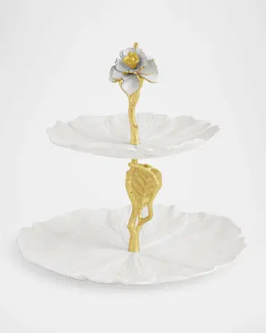 Michael Aram Gardenia 2-Tier Etagere | Thumbnail 2 Michael Aram Gardenia 2-Tier Etagere | Thumbnail 2