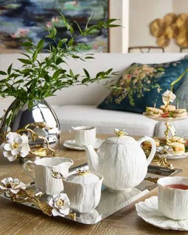Michael Aram Gardenia 2-Tier Etagere | Thumbnail 4 Michael Aram Gardenia 2-Tier Etagere | Thumbnail 4