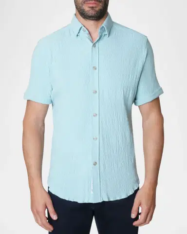 Robert Graham Men 's Hammond Short-Sleeve Shirt | Thumbnail 2 Robert Graham Men 's Hammond Short-Sleeve Shirt | Thumbnail 2