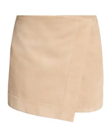 Balmain Asymmetric Suede Mini Skirt | Thumbnail 1 Balmain Asymmetric Suede Mini Skirt | Thumbnail 1