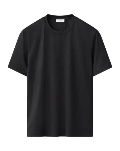 Eton Men's Cotton and Silk Solid Crewneck T-Shirt | Thumbnail 1 Eton Men's Cotton and Silk Solid Crewneck T-Shirt | Thumbnail 1