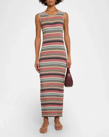 Weekend Max Mara Sleeveless Jacquard Knit Bodycon Midi Dress | Thumbnail 2 Weekend Max Mara Sleeveless Jacquard Knit Bodycon Midi Dress | Thumbnail 2