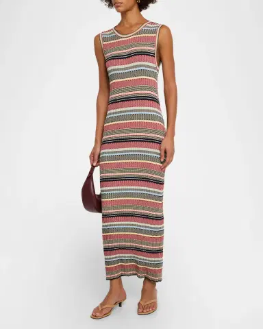 Weekend Max Mara Sleeveless Jacquard Knit Bodycon Midi Dress | Thumbnail 4 Weekend Max Mara Sleeveless Jacquard Knit Bodycon Midi Dress | Thumbnail 4