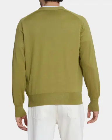 Ami Paris Men 's Tonal Embroidered Ami De Coeur Wool Knit Cardigan | Thumbnail 7 Ami Paris Men 's Tonal Embroidered Ami De Coeur Wool Knit Cardigan | Thumbnail 7