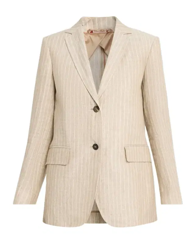 Elogio Pinstripe Linen Blazer Elogio Pinstripe Linen Blazer
