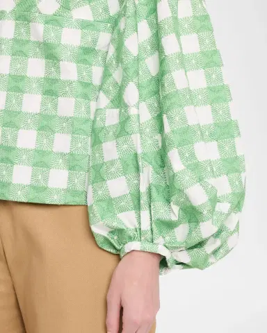 Rosie Assoulin Balloon-Sleeve Empire Off-The-Shoulder Top | Thumbnail 5 Rosie Assoulin Balloon-Sleeve Empire Off-The-Shoulder Top | Thumbnail 5