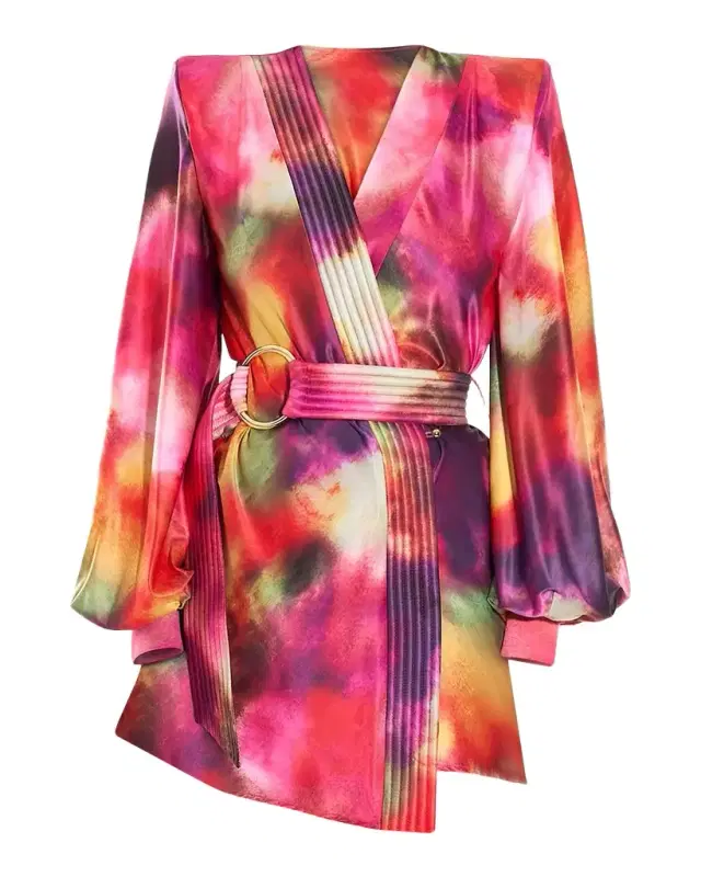 Cala Conta Tie-Dye Mini Dress Cala Conta Tie-Dye Mini Dress