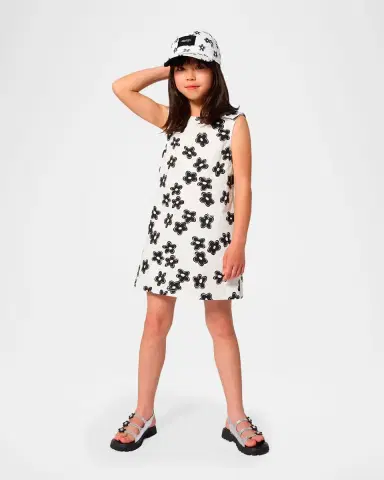Marc Jacobs Girl 's Daisy-Print A-Line Mini Dress, Size 8-12 | Thumbnail 2 Marc Jacobs Girl 's Daisy-Print A-Line Mini Dress, Size 8-12 | Thumbnail 2