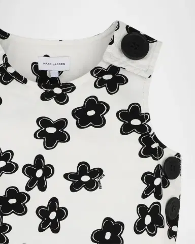 Marc Jacobs Girl 's Daisy-Print A-Line Mini Dress, Size 8-12 | Thumbnail 4 Marc Jacobs Girl 's Daisy-Print A-Line Mini Dress, Size 8-12 | Thumbnail 4