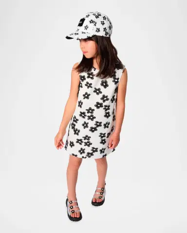 Marc Jacobs Girl 's Daisy-Print A-Line Mini Dress, Size 8-12 | Thumbnail 5 Marc Jacobs Girl 's Daisy-Print A-Line Mini Dress, Size 8-12 | Thumbnail 5
