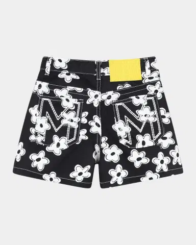 Marc Jacobs Girl 's Daisy-Print Cotton Shorts, Size 4-6 | Thumbnail 2 Marc Jacobs Girl 's Daisy-Print Cotton Shorts, Size 4-6 | Thumbnail 2