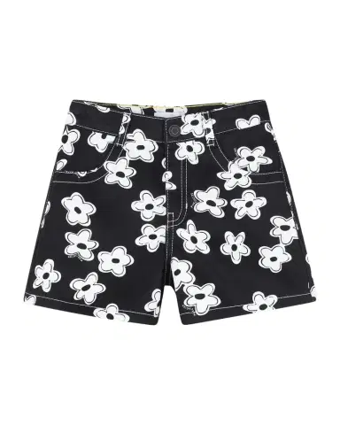 Marc Jacobs Girl 's Daisy-Print Cotton Shorts, Size 4-6 | Thumbnail 1 Marc Jacobs Girl 's Daisy-Print Cotton Shorts, Size 4-6 | Thumbnail 1