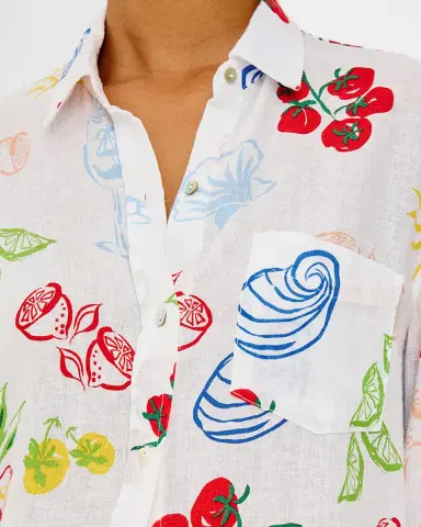 Rails x Giadzy Charli Antipasti Long-Sleeve Linen Shirt | Thumbnail 4 Rails x Giadzy Charli Antipasti Long-Sleeve Linen Shirt | Thumbnail 4