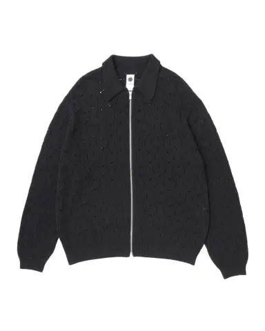 vowels Men's Eyelet Knit Zip-Up Blouson | Thumbnail 1 vowels Men's Eyelet Knit Zip-Up Blouson | Thumbnail 1