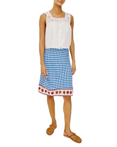 Rails x Giadzy Grazia Gingham Tomato Skirt | Thumbnail 1 Rails x Giadzy Grazia Gingham Tomato Skirt | Thumbnail 1